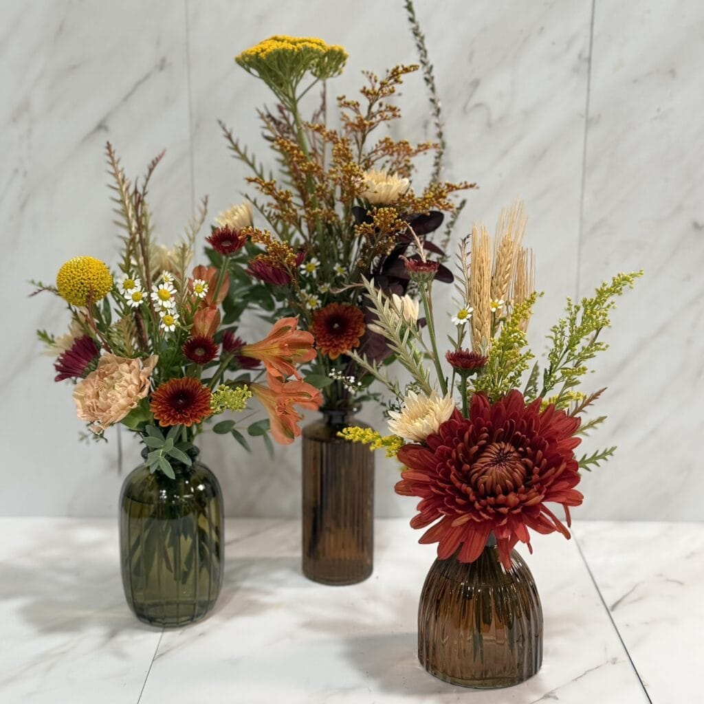 Seasonal Trio Budvases